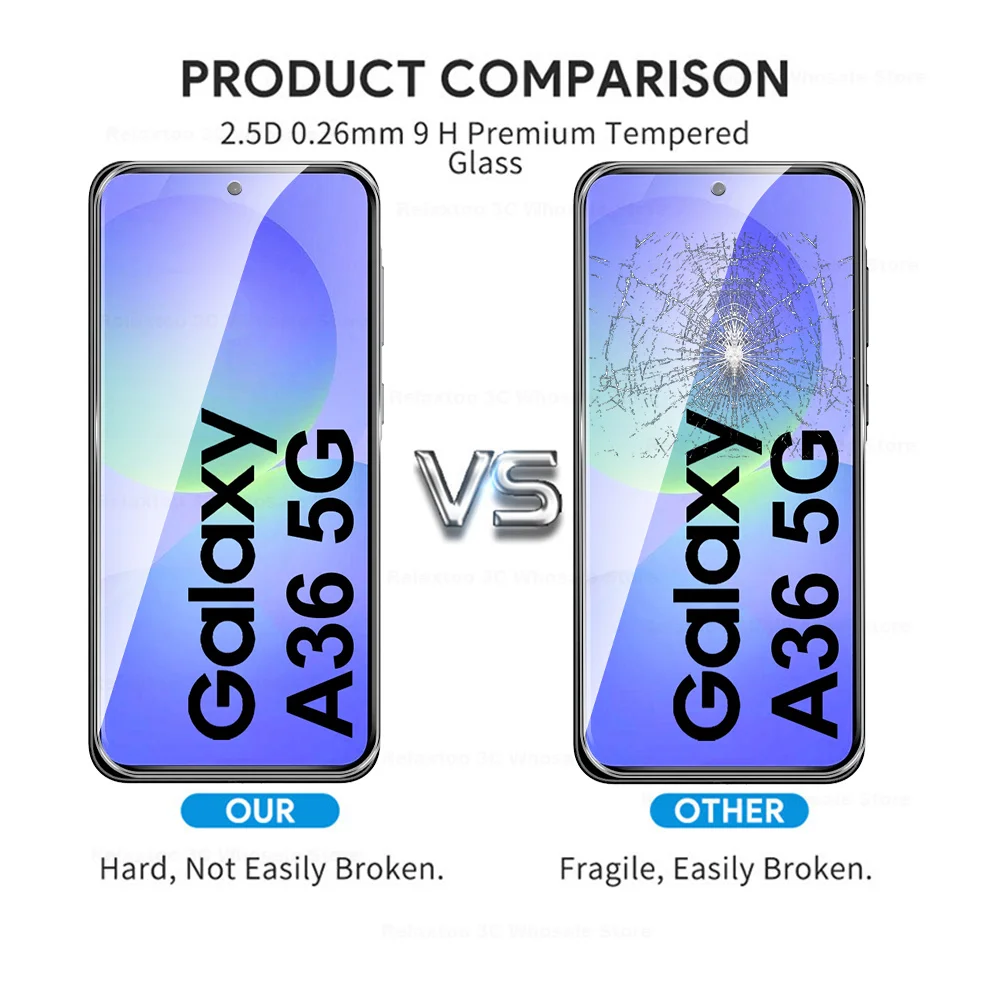 Premium Tempered Glass Screen Protector Set - 3 Pack