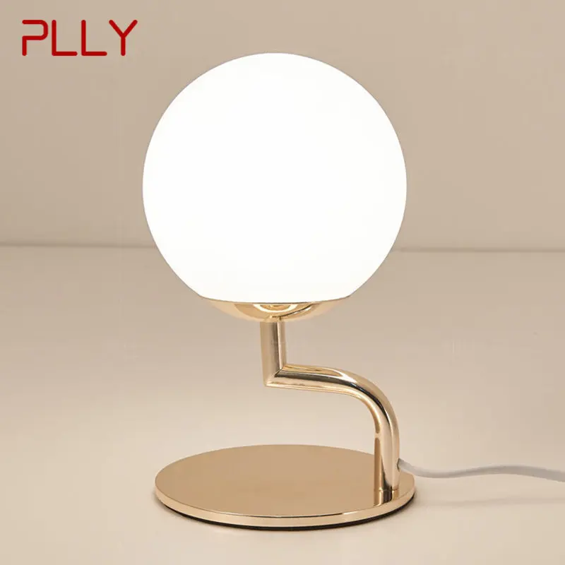 

PLLY Modern Table Lamp Simple Design LED Glass Desk Light Fashion Decorative for Home Living Room Bedroom Bedside