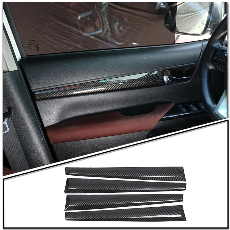 Abs Kohle faser Stil Auto Mittel konsole Schalthebel Rahmen Abdeckung Trim  Aufkleber für Toyota Hilux 2014-2018 Innen zubehör - AliExpress