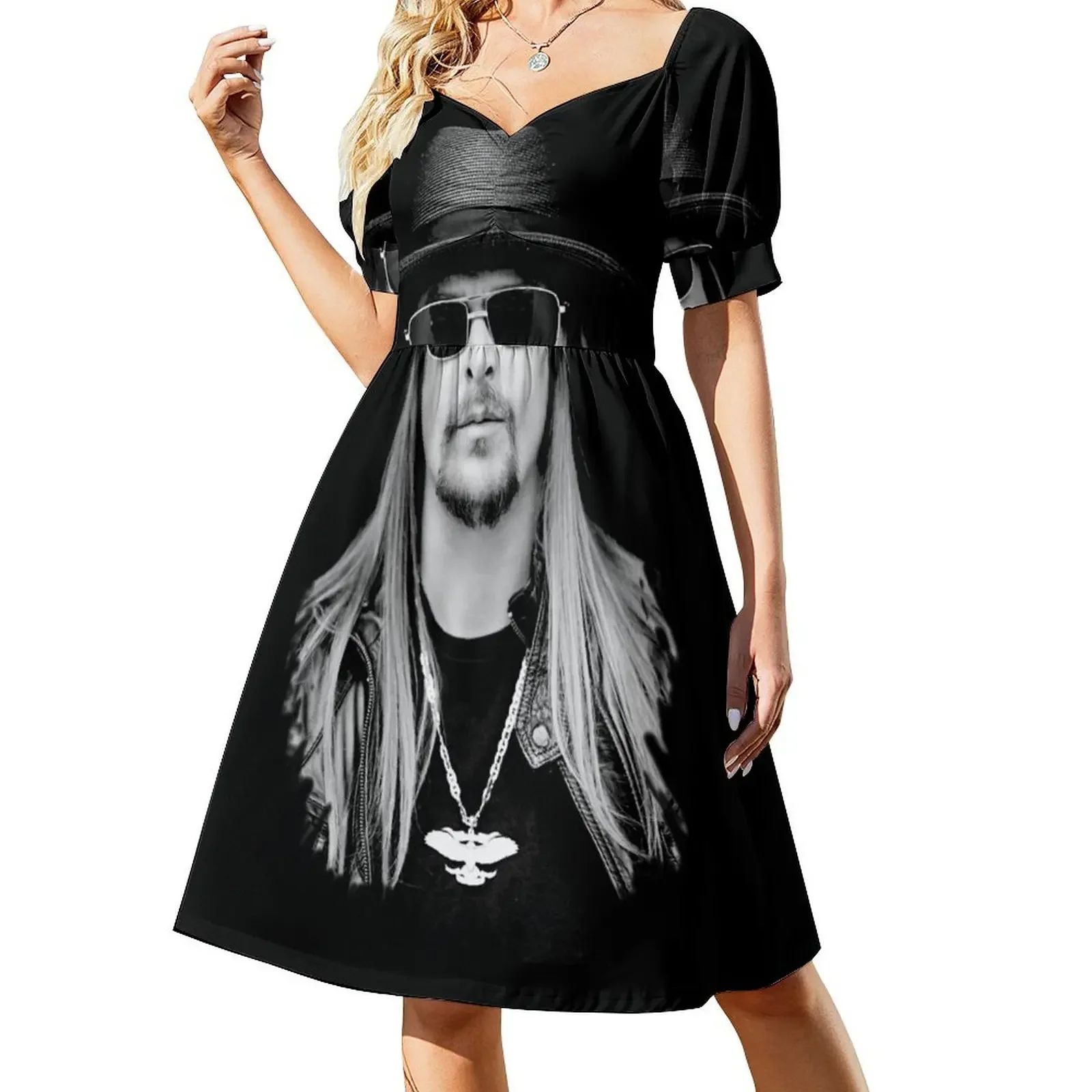 Vestido sin mangas Kid Rock Merch, vestidos de noche de lujo para mujer, vestido holgado de verano, vestido de verano para mujer a la moda