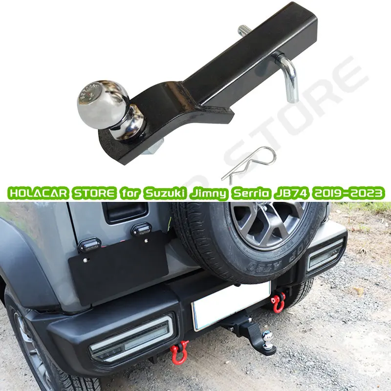 

Tow Bar Tongue Ball Mount Trailer Ball Joint Hitch Pin with Latch/Lock for Suzuki Jimny JB64 JB74 2019+ Trailer Arm Traction