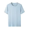 Luxury 100% Pima Cotton White T-shirt for Men 2024 Summer New Short Sleeved Round Neck Fashion Man Clothing Plus Size 4XL Tees 2