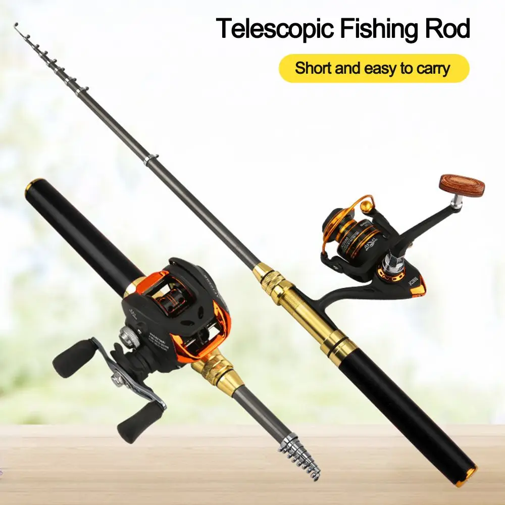 Outdoor Portable Mini Pen Fishing Rod Telescopic Pocket Pen Fishing Rod  Mini Fishing Pole Fishing Accessories Mini Fishing Rod