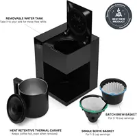Fellow Precision Coffee Maker - 10-Cup Thermal Carafe, Built-In Brewing Guidance, Scheduling, Removable Water Tank, Matte 2
