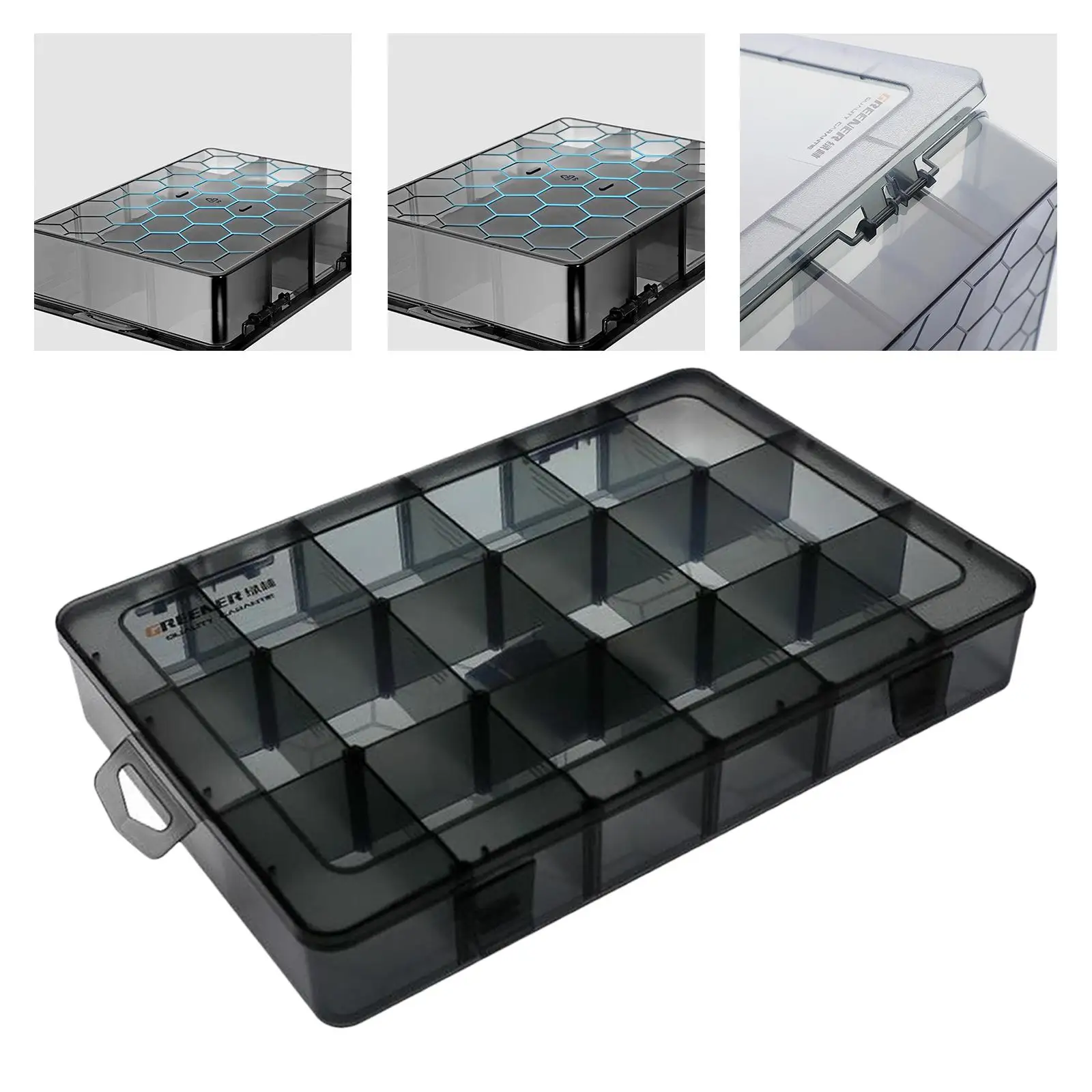 Portable Plastic Tool Box Beads Crafts Sequins Screw Hardware Accessories Storage Craft Supplies Carrier Organizer Container