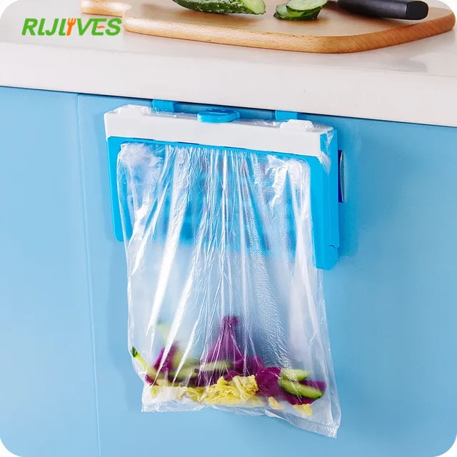 Kitchen Foldable Hanging Garbage Rack 2