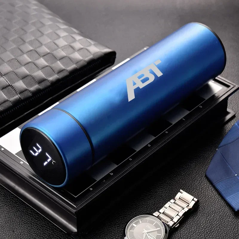지능형 온도 디스플레이 물병, 단열 진공 보온병, 아우디 ABT Q3 Q5 Q7 A1 A3 A4 A5 A6 A7 TT RS, 500ml