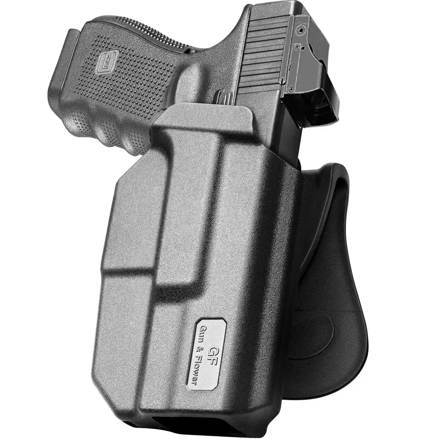 Gun&flower Glock 19 19x 23 32 44 45(gen 3 4 5) Thumb Release Owb Paddle Holster Holsters