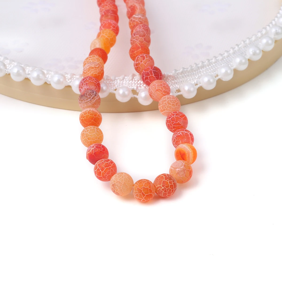 

Isolation Beads Natural Stone Weathering Agates Bead 8mm For Jewelry Making DIY Bracelet Necklace Earrings length 38cm