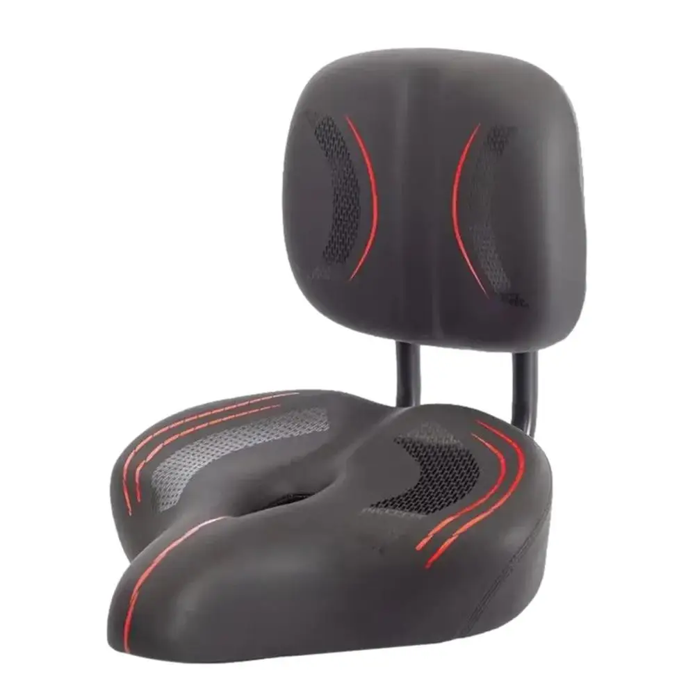 Mountain Bike Seat Bikes Seat With Backrest, Wide Padded Cushion