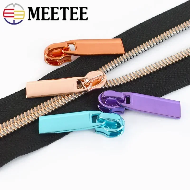 Sewing Zipper Slider 5/10/20P 3#5# for Nylon Zippers Bag Zips Pull Heads Pocket Zip Head Repair Kits DIY Replacement Accessories