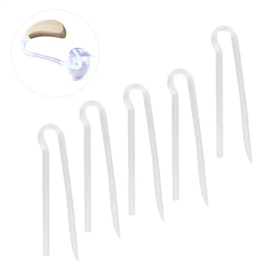 Hearing Aid Tubes Flexible Type R BTE Earmold Hearing Aid Tubing Replacement Preformed Tubing 10pcs hearing aids accessory hearing aid earmolds