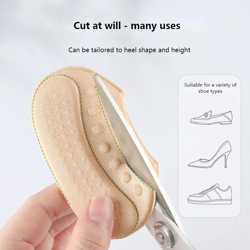 High Heel Protectors Shoe Heel Sticker Adjust Size Pads Liner Grips Pain Relief Insoles for Feet Antiwear Anti-Slip Inserts