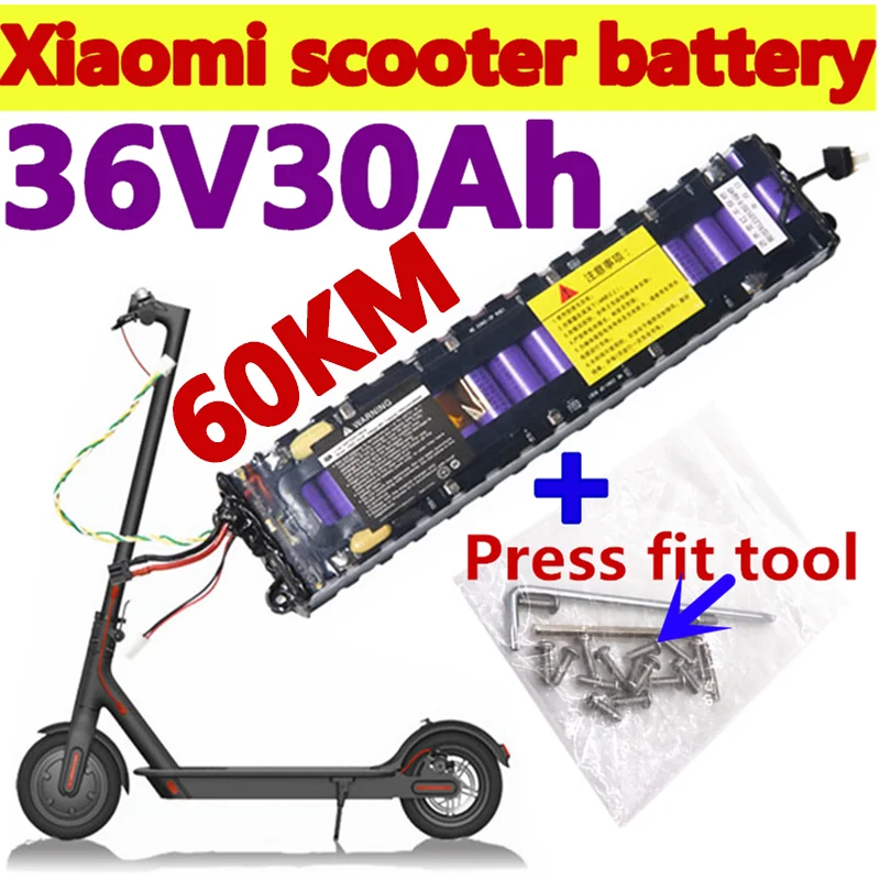 

36V 30AH lithium battery 18650 10S3P 250W~600W for Xiaomi Mijia m365 electric scooter