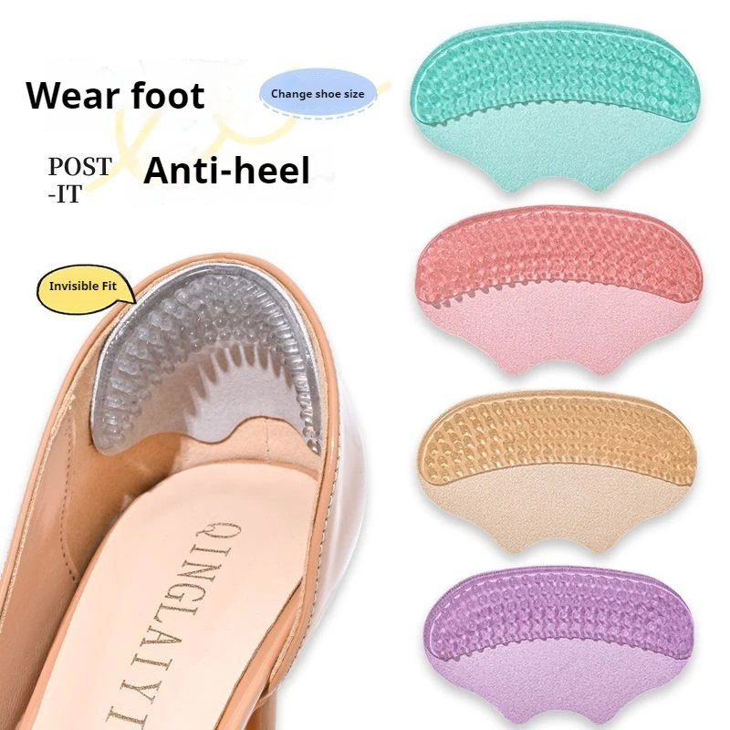 Silicone Heel Protector Insoles Heels Sticker Shoes Backs Adjust Size Adhesive Non-slip Shoe Pads Pain Relief Foot Care Insert shoe insoles heel patch insole heel protector heel protector pads heel insoles shoe repair stickers heel cushion insole heel cushion protector heel protector patches shoe stickers