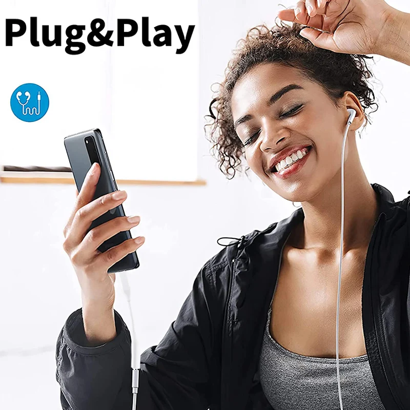 Samsung USB-C to 3.5mm Audio Adapter - Enhanced Sound Quality Headphone Jack Cable