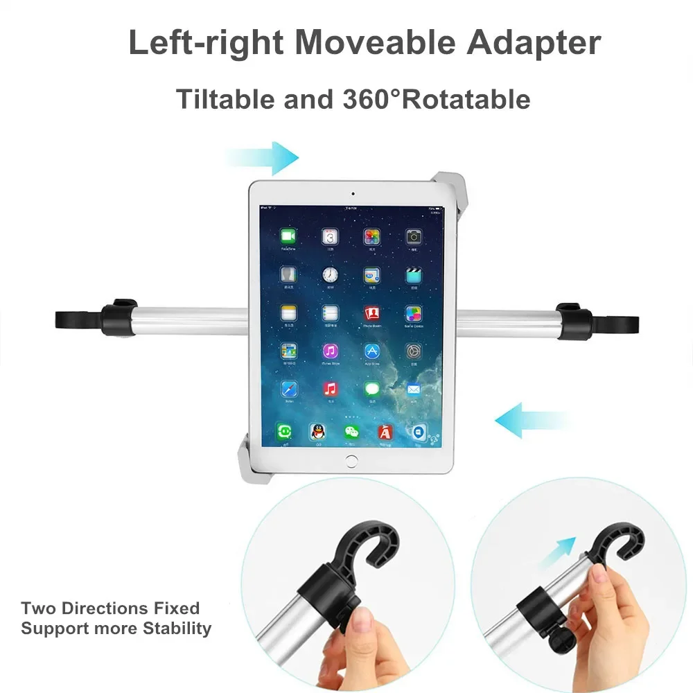 Supporto Tablet Per Auto Da Poggiatesta - Regolabile 360° Per IPad, Switch, Smartphone 4.7-12.9'' - Foto 3