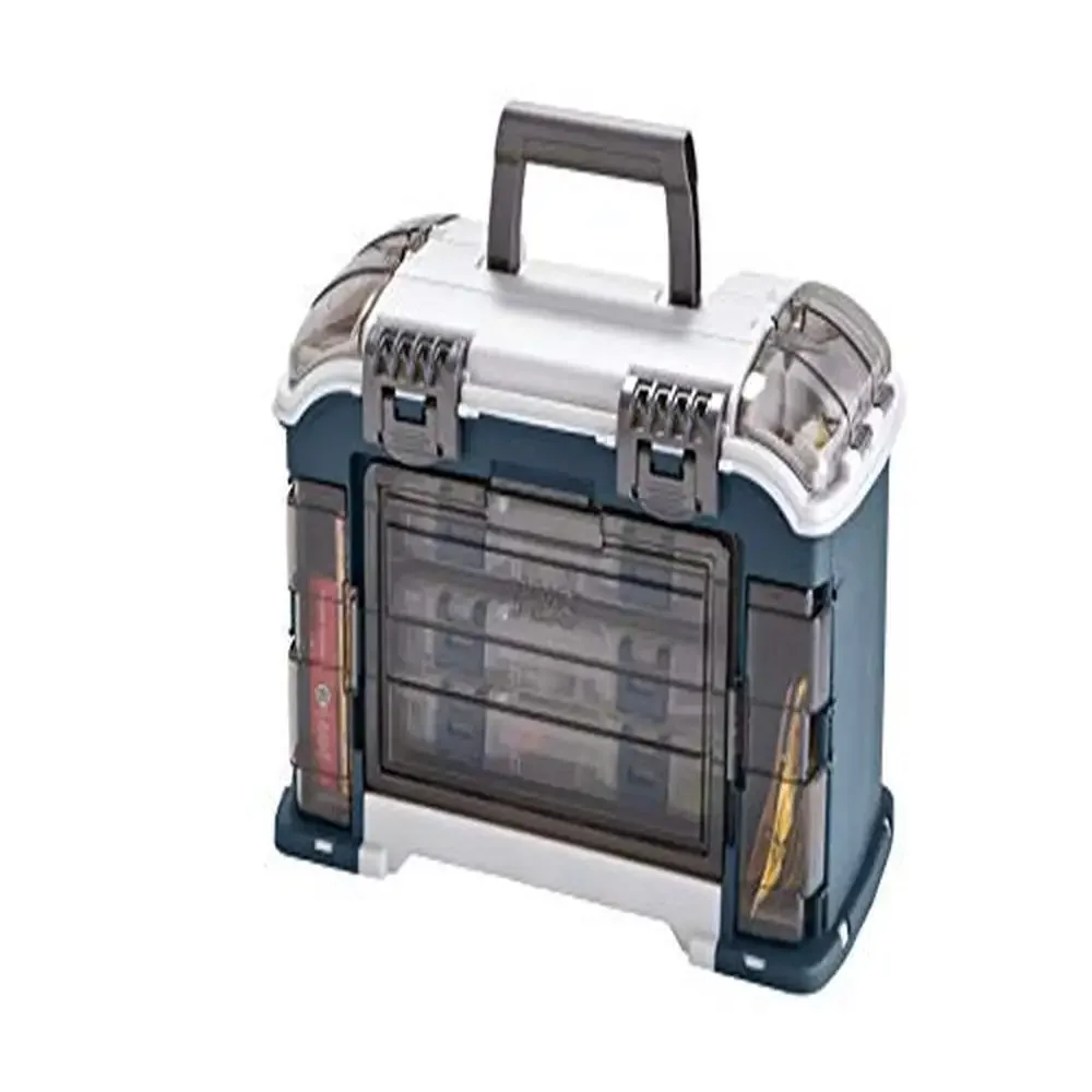Angled Fishing Tackle Storage System with 3 Stowaway Boxes 4