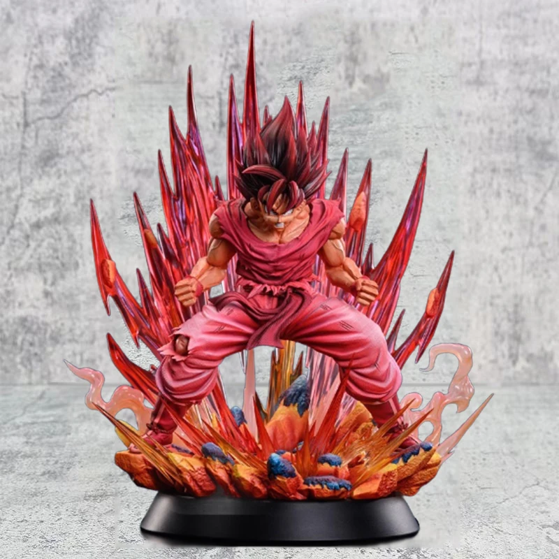 

38cm Anime Dragon Ball Kakarot Figure Statue GK Aeration Son Goku Kaiouken Action Figures PVC Collection Figurine Toy Model Gift