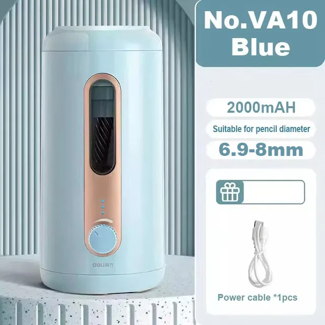 Temperamatite Elettrico Deli Ricaricabile USB/batteria Per Matite E Colorate | 3 Punte Regolabili (smussato, Medio, Affilato) - 2
