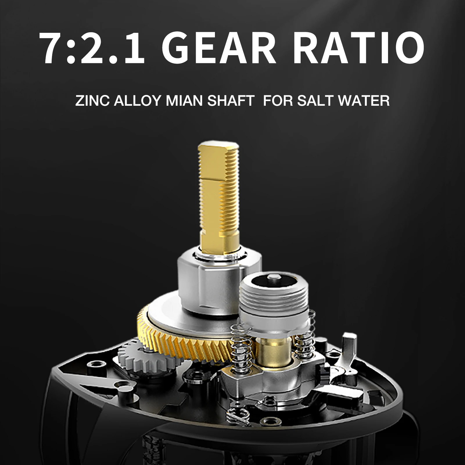 Baitcasting Fishing Reels 17.64 Lbs Max Drag 7.2:1 Gear Ratio 4+1BB Metal Cup Freshwater saltwater