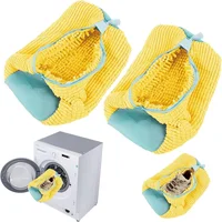 360° Washing Shoes Bag Laundry Sports Tennis Shoes Protector Reusable Net Fluffy Fibers Easily Remove Dirt Washing Friendly Dry 1
