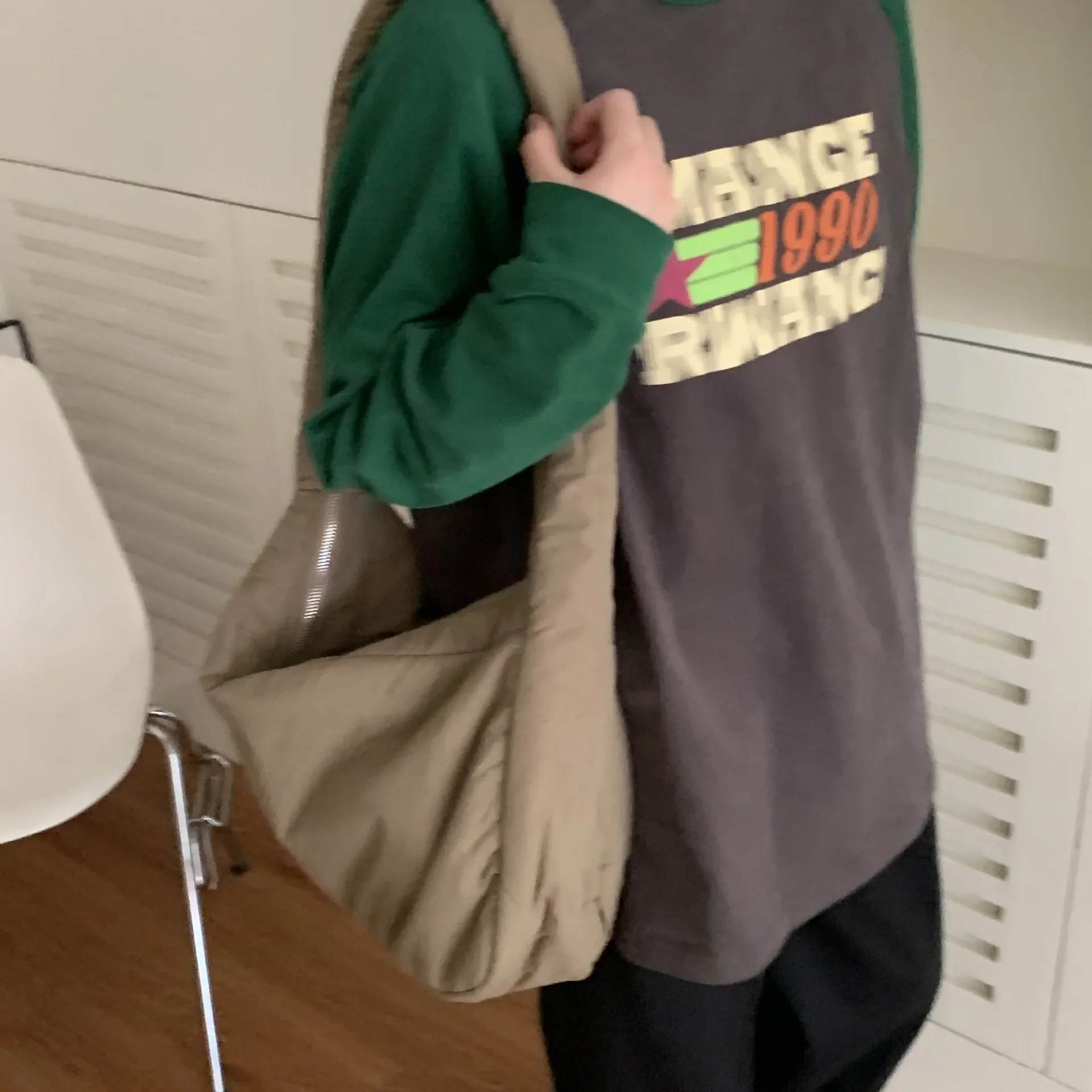 Crossbody Bag Large Capacity New Fashionable Soft Shoulder Tote Bag Retro Casual Simple Commute Work Leisure Shopping All-match