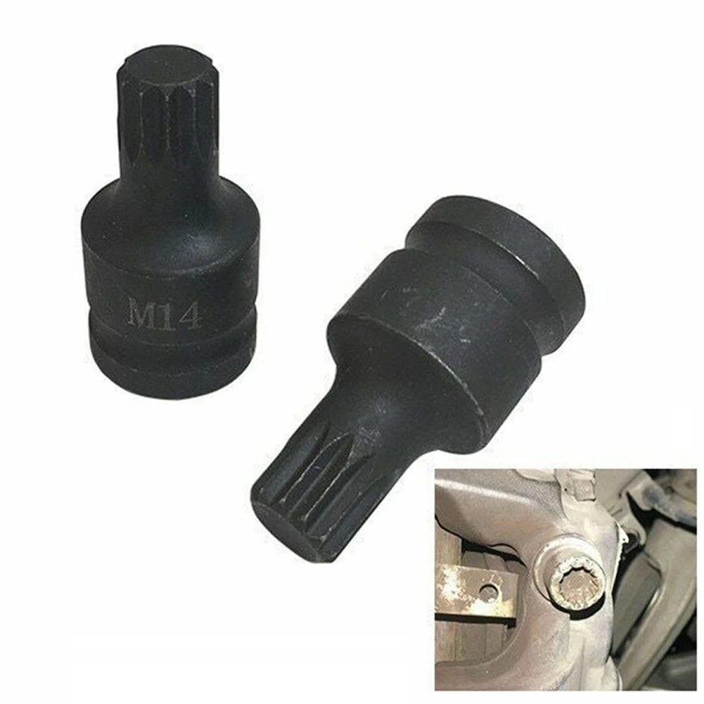 Car Screw Removal Sleeve M14 Metal Car Disassembly Parts Screw Disassembly Tool With 3/8\\\ Square Driver For Mk5