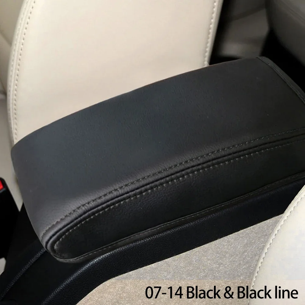 Enhanced Car Armrest Box Center Console Microfiber Leather Cover