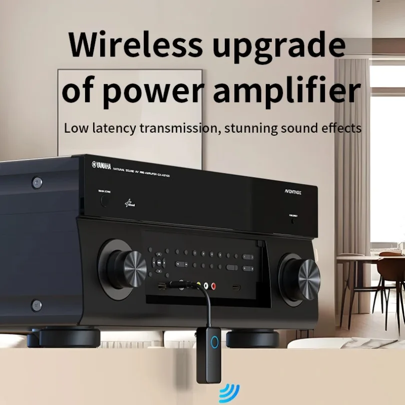 2-In-1 Bluetooth 5.4 Audio Receiver Transmitter Display 3.5mm AUX Wireless Audio Adapter For Car Airplane Speaker TV PC