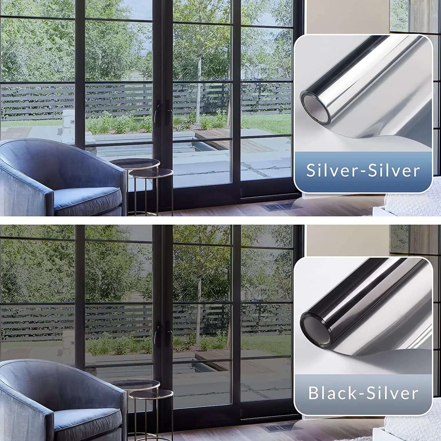 Reflective Shading Glass Sticker, Single Perspective Mirror, Window Film,  Sliding Door, Balcony, Decorative Filtre, Film Adhesif - AliExpress