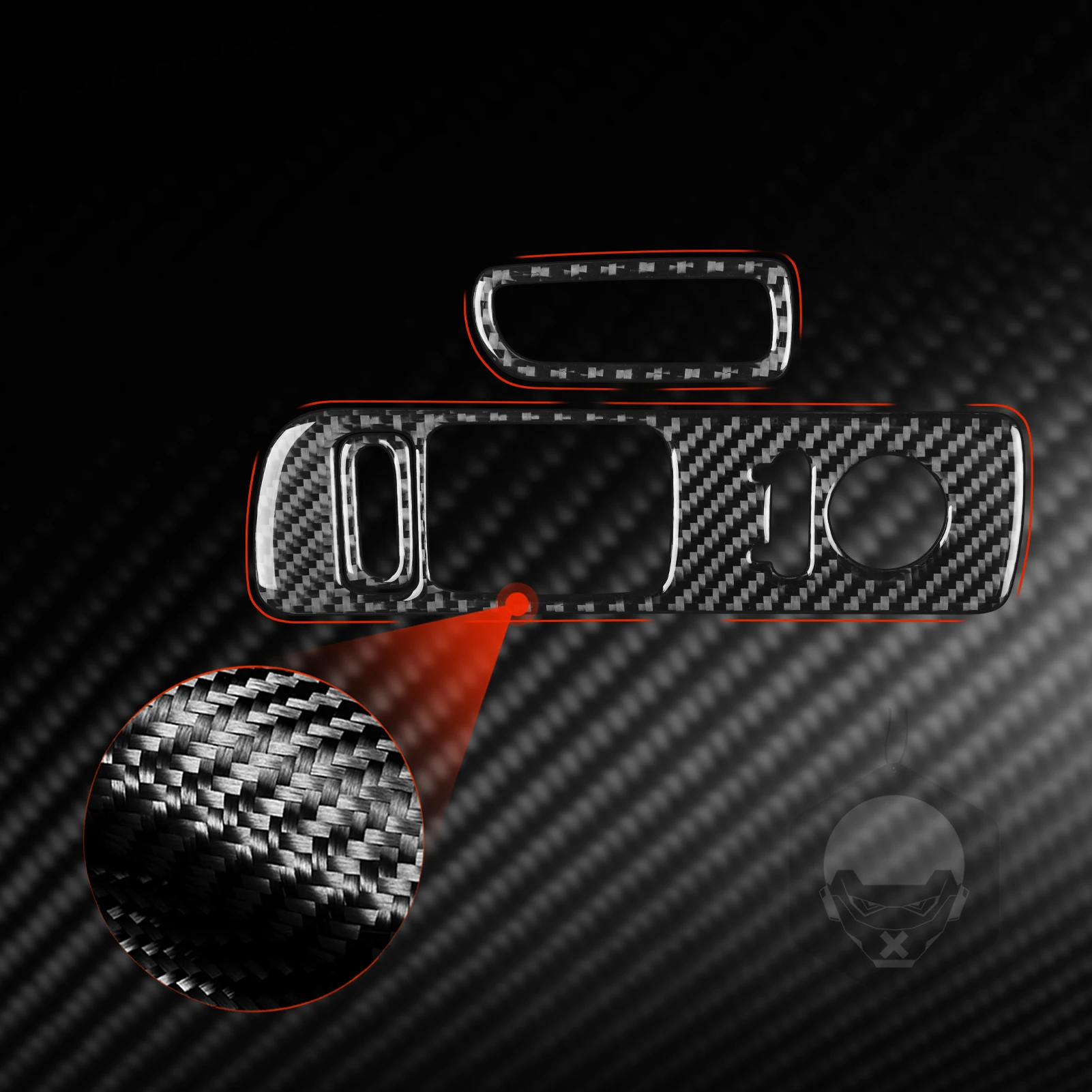 For Honda S2000 AP1 AP2 2000-2009 Carbon Fiber Window Lift Door Lock Control Panel Accessories Interior Cover Sticker Auto Trim 6