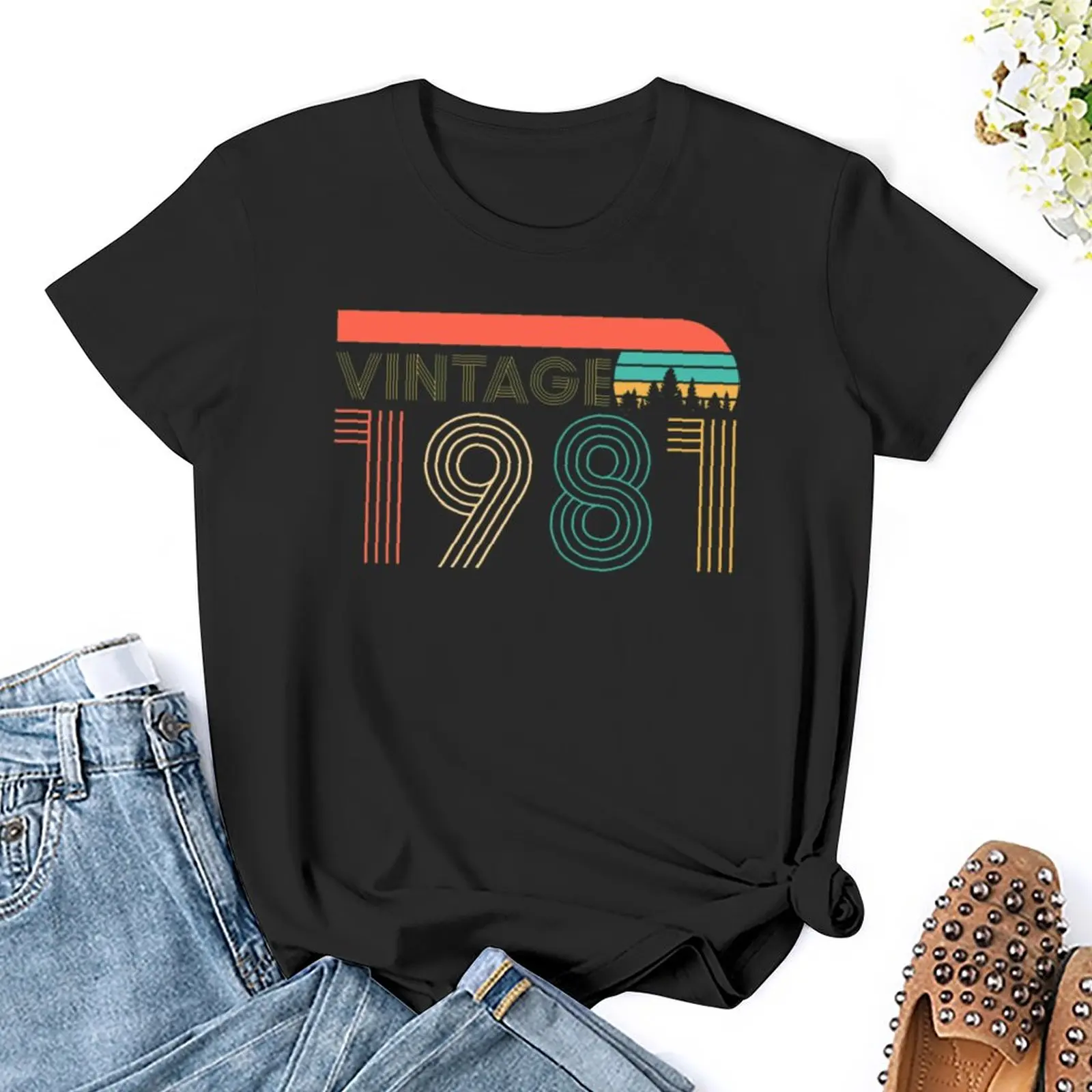 

Vintage 1981 Vintage 1981 100% Cotton Campaign Novelty Top Tee top Quality Activity Competition USA Size