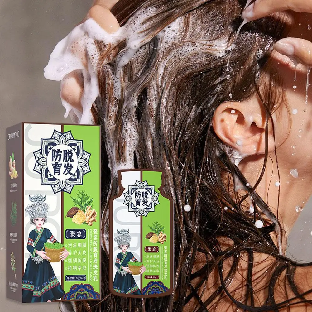 Estratto di piante di zenzero Shampoo per capelli Shampoo per la cura dei capelli nutrimento profondo riparazione naturale e oscuramento dei capelli