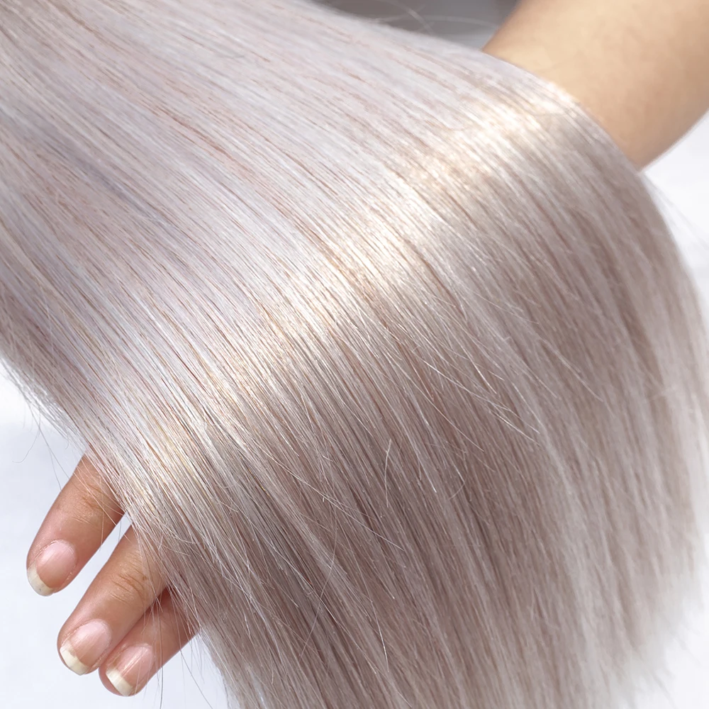 Straight Ombre Grey Pink Rose Golden Red Remy Human Hair Extension Ombre Hair Weave Bundles Bobbi Collection 1 Bundle