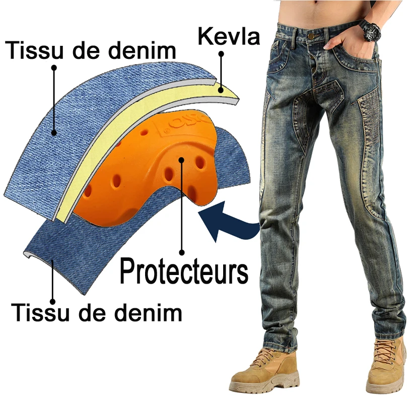 Pantalones vaqueros de motocicleta de Kevlar para hombre, jeans de  protección de Moto de Japón, Corea del Sur, negro, deportes de carreras,  aramida, Motocross, Protectiv Hi-036 - AliExpress