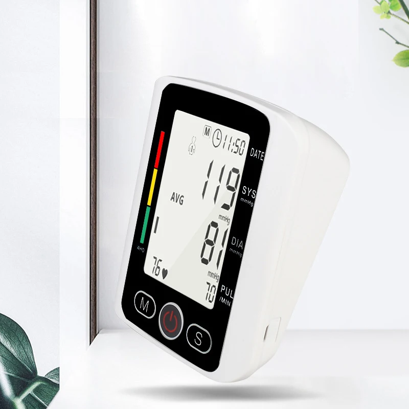Digital Upper Arm Blood Pressure Monitor Home Heart rate Meter Machine BP Tonometer arm-cuff Measuring Automatic blood pressure monitor blood pressure meter