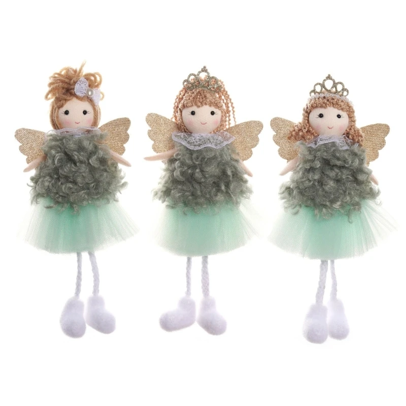 

448B Christmas Ornaments New Year Decor Great for Home, Bar, and Office Decorating Winged Doll Pendant
