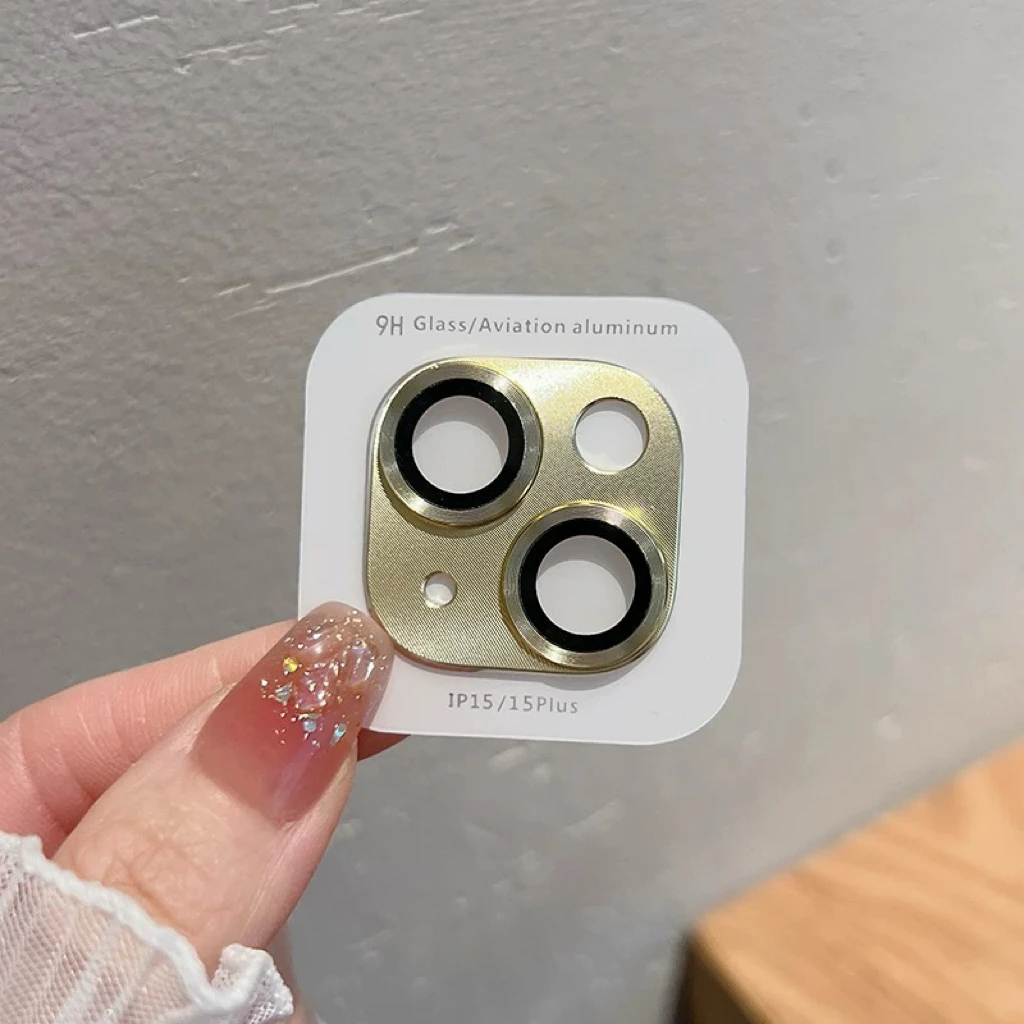 Premium Metal Lens Ring Protector with Glass Guard - Universal Fit