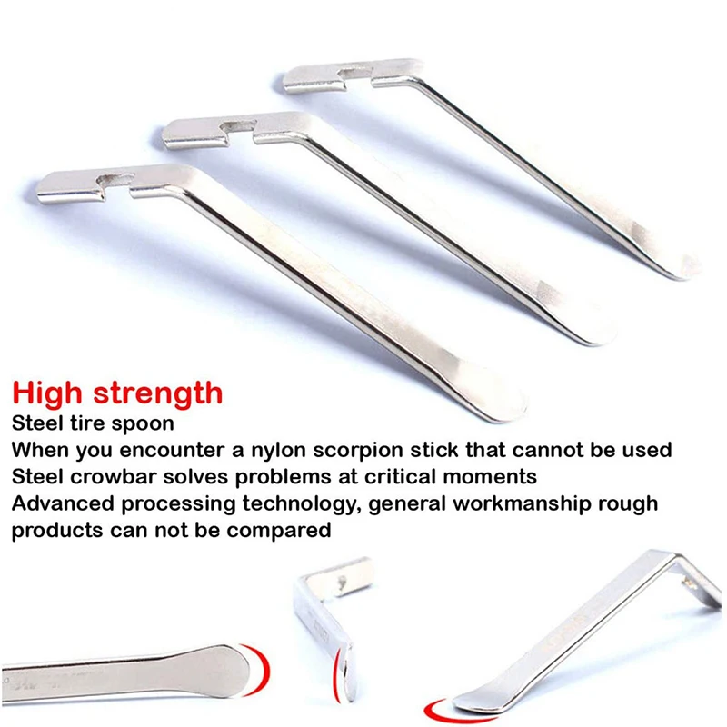 

3-piece Bicycle Tire Pry Bar Inner Tire Remover Tool Tire Pry Bar Tire Scraping Mountain Bicycle Wheel Repair Tool Accessories