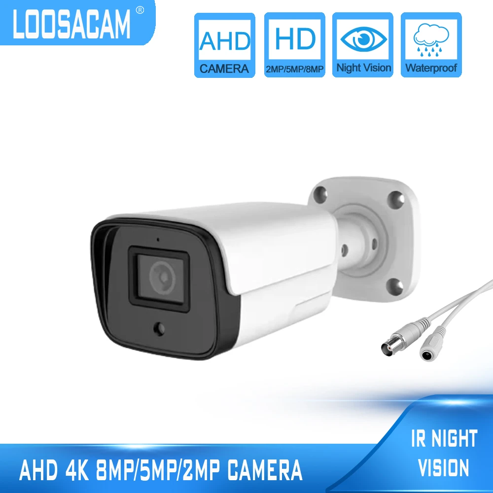 Waterproof IP67 AHD 1080P Metal Infrared Bullet DVR Video Surveillance Outdoor 2MP Night Vision