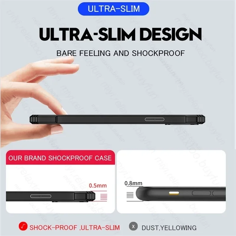 Clear Acrylic Shockproof Case for Magic7 Lite and Honor X9c 5G