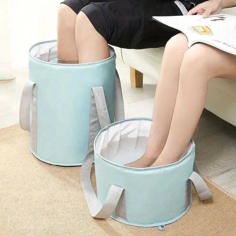 Foot Bath Basin 1pc Portable Collapsible Foot Bath Basin with Handles For Soaking Feet Traveling Camping Outdoor Activities