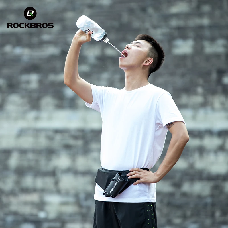 ROCKBROS Running Waist Bag Men Women Sports Fanny Pack Outdoor Hiking Bike Cycling Waist Bottle Kettle Bag Bicycle Accessories