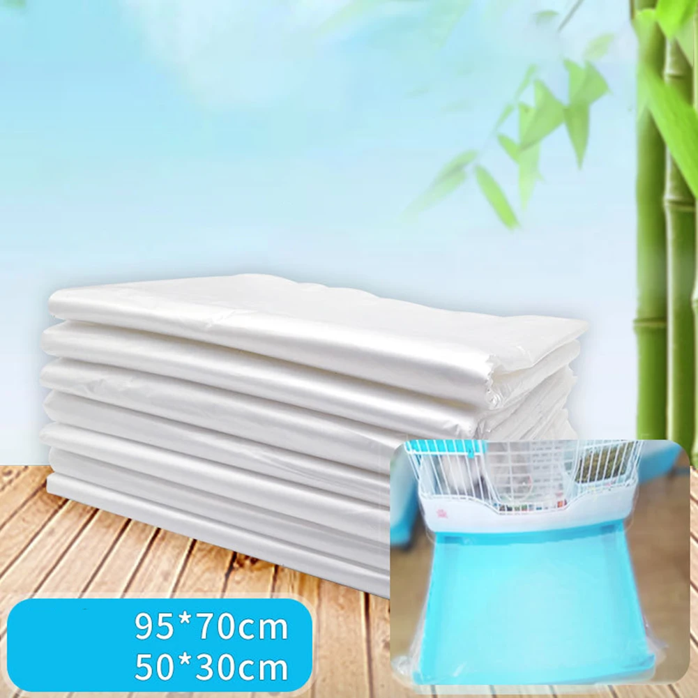

50pcs/set Disposable Film Mat Membrane Pad Rabbit Cage Tray Diapers Pet Cleaning Bedding Supplies