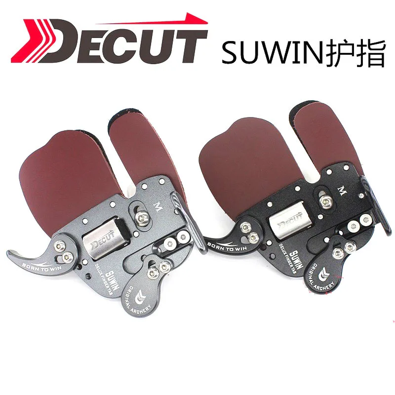 

Finger Guard Recurve Archery Finger Guard Double Cowhide Adjustable Support Cheek Rest Archery Finger Guard