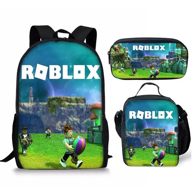 35cm jardim de infância 14 polegadas mochila roblox desenhos animados  escolares mochila impressa j