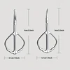 New Butterfly Shape Eyebrow Scissors Curved Blade Cuticle Scissors Professional Stainless Steel Manicure Trimmer Hair Remover To 4