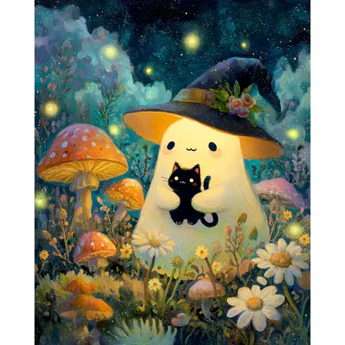 SDOYUNO DIY Painting By Number Handpainted Paintings Witch On Canvas Gift Pictures By Numbers The devil Halloween Home Decor - Image 9
