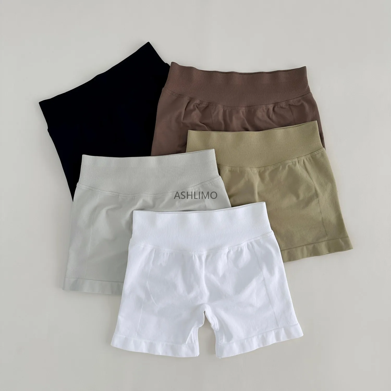 Sports Shorts Running Shorts Yoga Shorts Workout Shorts Seamless Shorts Women Scrunch Bum Gym Shorts Low Ribbed Band Seamless Yoga Workout Biker Short Stretch Fitness Short